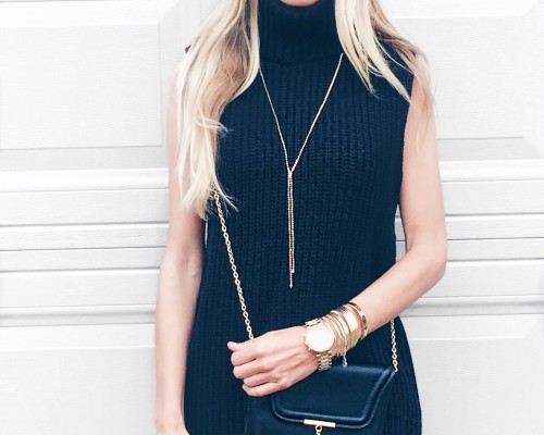 monochromatic fall outfit black and gold