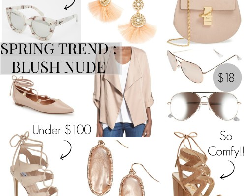 blush nude spring shoes and accessories