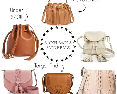spring trend bucket and saddle bags
